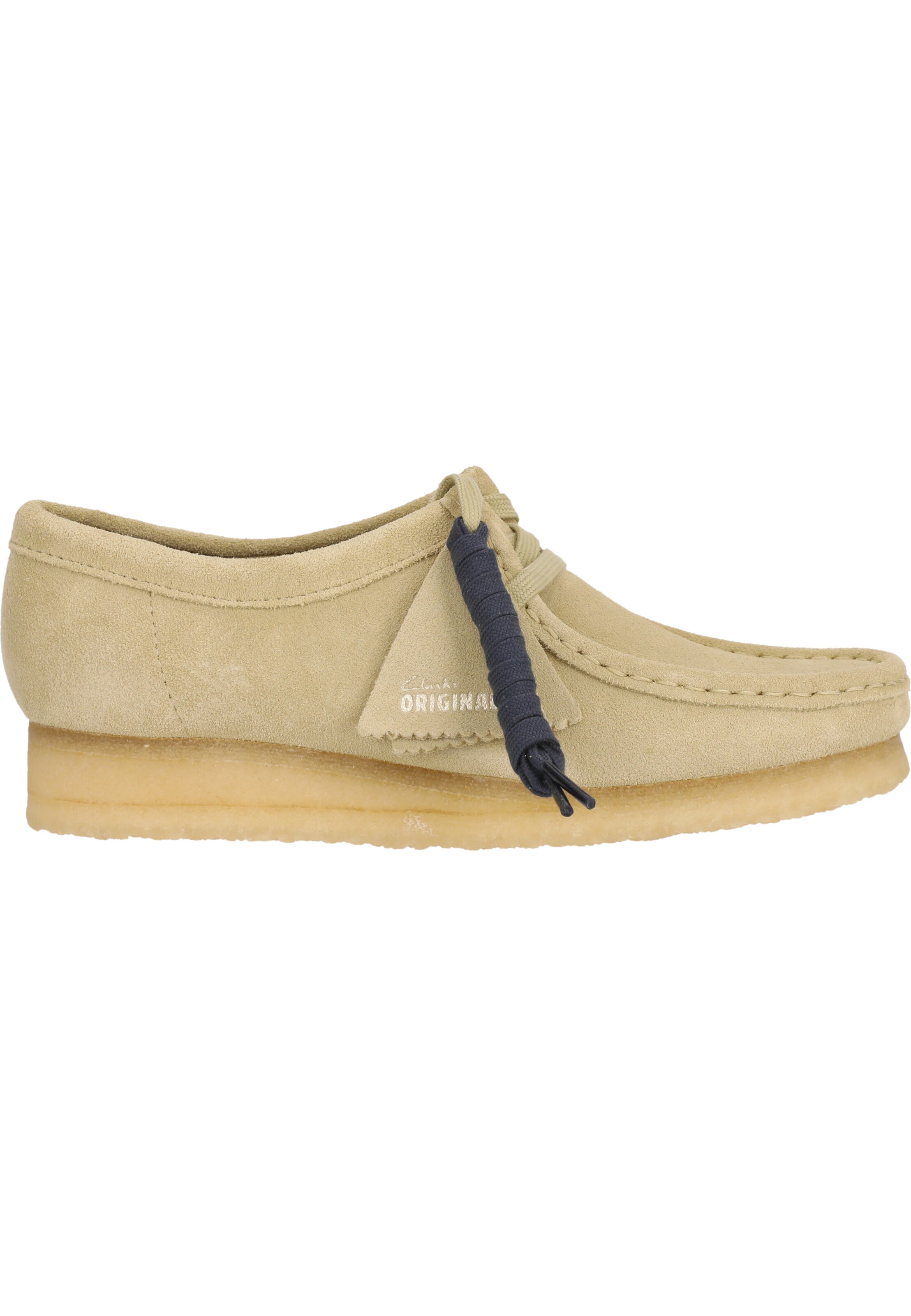 CLARKS Lace-up shoe 'Wallabee Maple Suede' in Beige