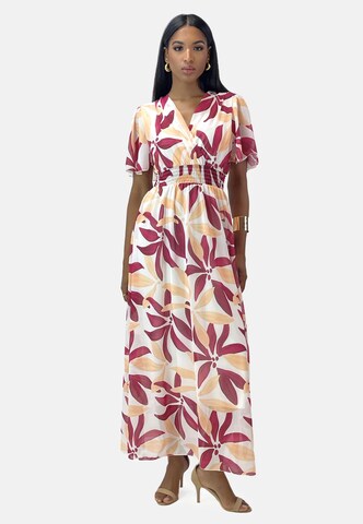 Robe Elara en blanc : devant