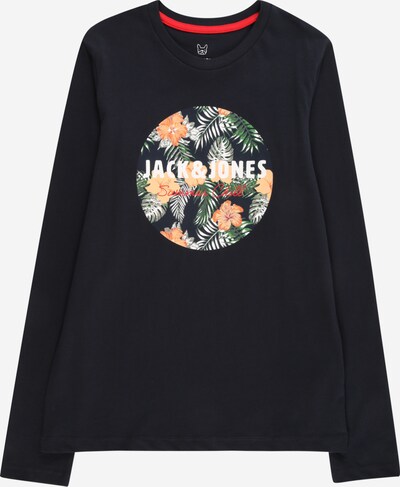Jack & Jones Junior Camiseta 'CHILL' en navy / verde / melocotón / blanco, Vista del producto