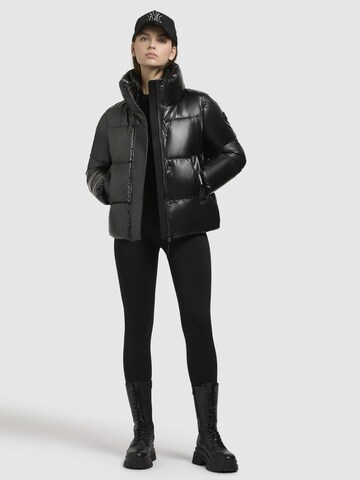 khujo Winterjas 'Rinja Shiny' in Zwart