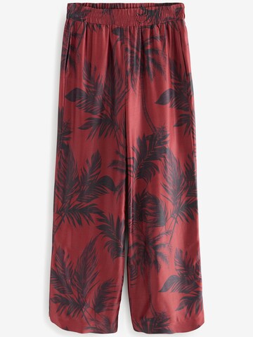 Next Wide leg Trousers in Brown: front