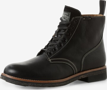 Boots stringati 'Army' di Polo Ralph Lauren in nero: frontale