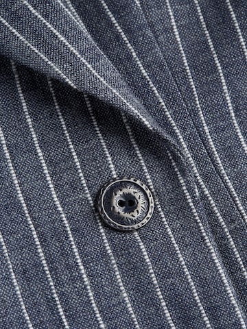 Vulto Kavaj 'Pinstripe Double-Breasted Jacket' i blå