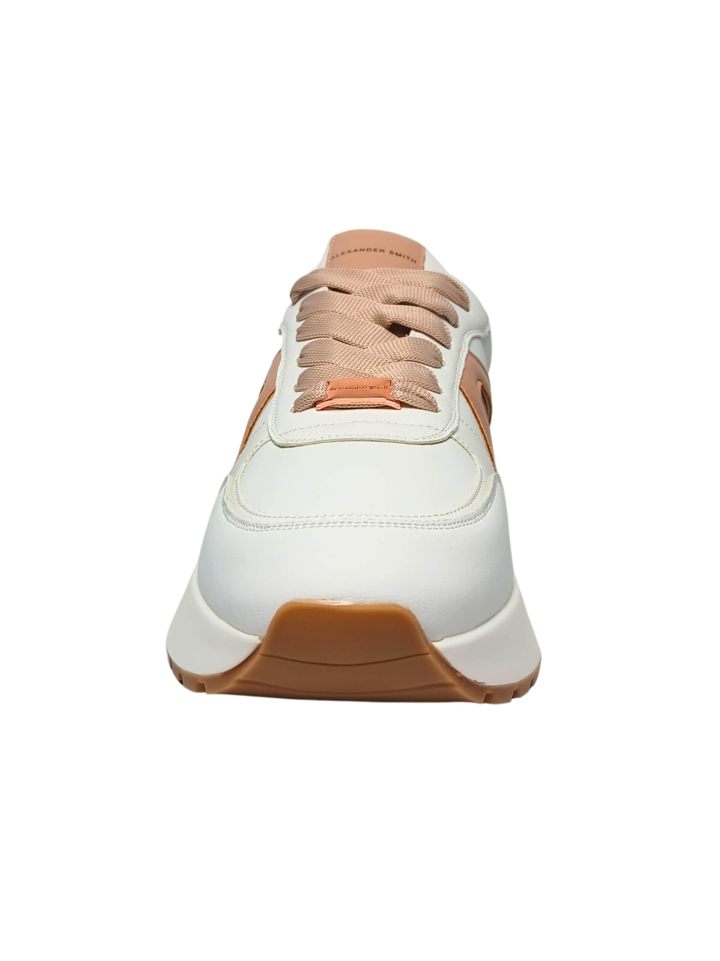 Alexander Smith Platform trainers in White