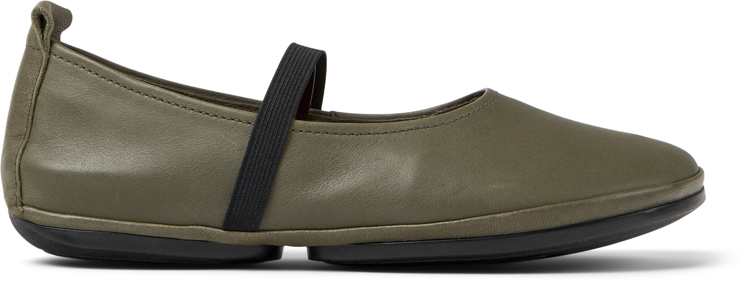 CAMPER Ballerina met riempjes 'Right Nina' in Groen