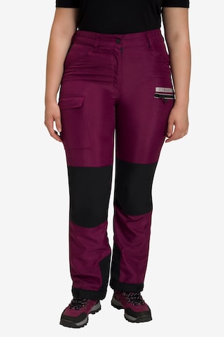 Ulla Popken Regular Athletic Pants 'HYPRAR' in Purple: front