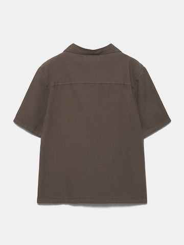 Pull&Bear Regular Fit Hemd in Braun