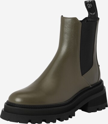Zadig & Voltaire Chelsea boots 'RAVE' i grön: framsida
