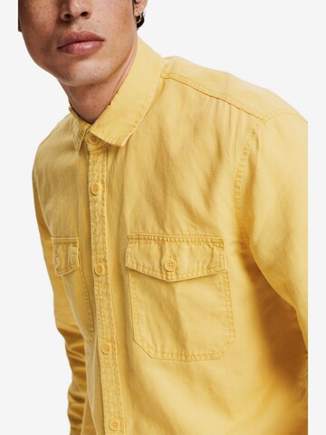ESPRIT Regular Fit Hemd in Gelb