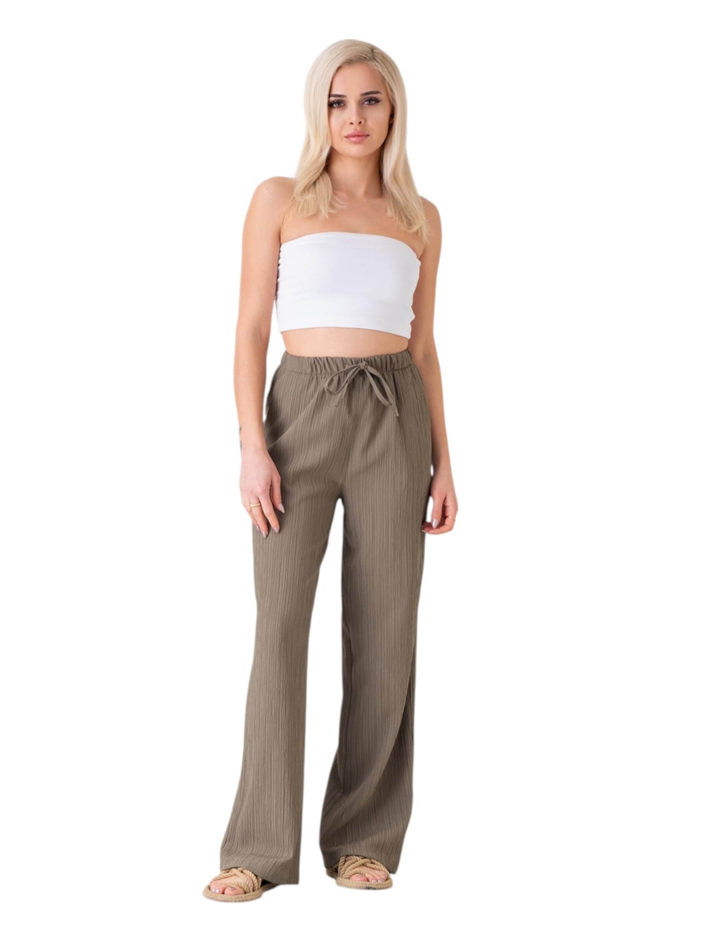 Loosefit Pantaloni 'ALARA' di fashionshowcase in verde: frontale