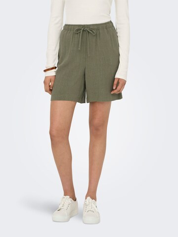 ONLY Loose fit Pants 'ONLSiesta' in Green: front