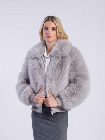 FREAKY NATION Winter Jacket ' Ellinor' in Grey: front