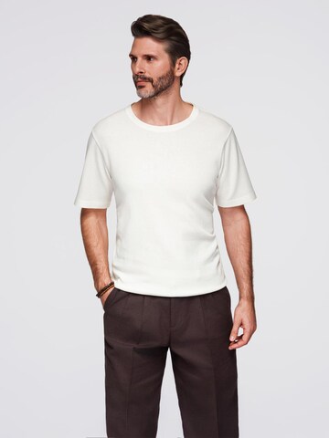 Ombre Shirt in Wit: voorkant
