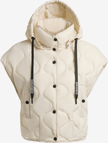 Gilet 'NINGA' di khujo in bianco: frontale