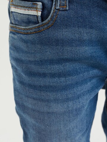 WE Fashion Slim fit Jeans 'Hector Dragon' in Blue