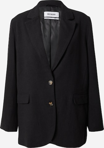 WEEKDAY Blazer in Black: front