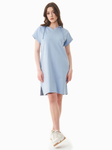 Organication Kleid in Blau: Vorderseite