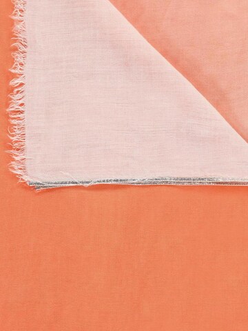 Passigatti Wrap 'Schal Degradé mit Silberrand' in Orange