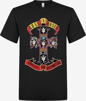 T-Shirt 'GNR Appetite for Distruction' GUNS N' ROSES en noir : devant