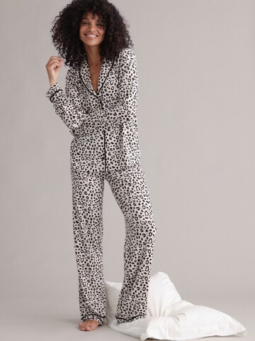 Hey Honey - Pijama 'Long Pyjama Set' en beige