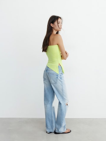 Pull&Bear Top w kolorze zielony