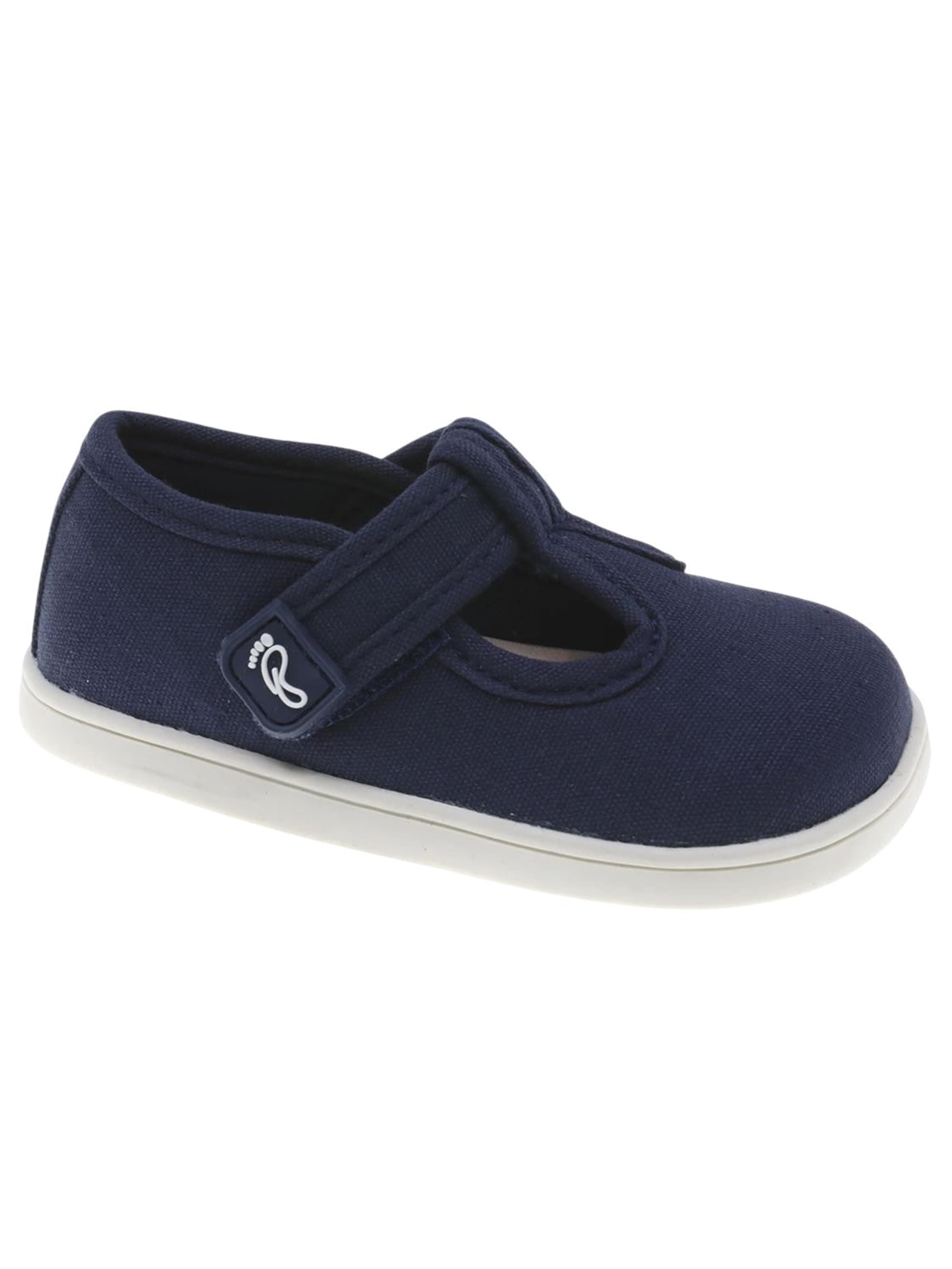 Beppi - Zapatos primeros pasos 'Canvas Shoe' en azul: frente