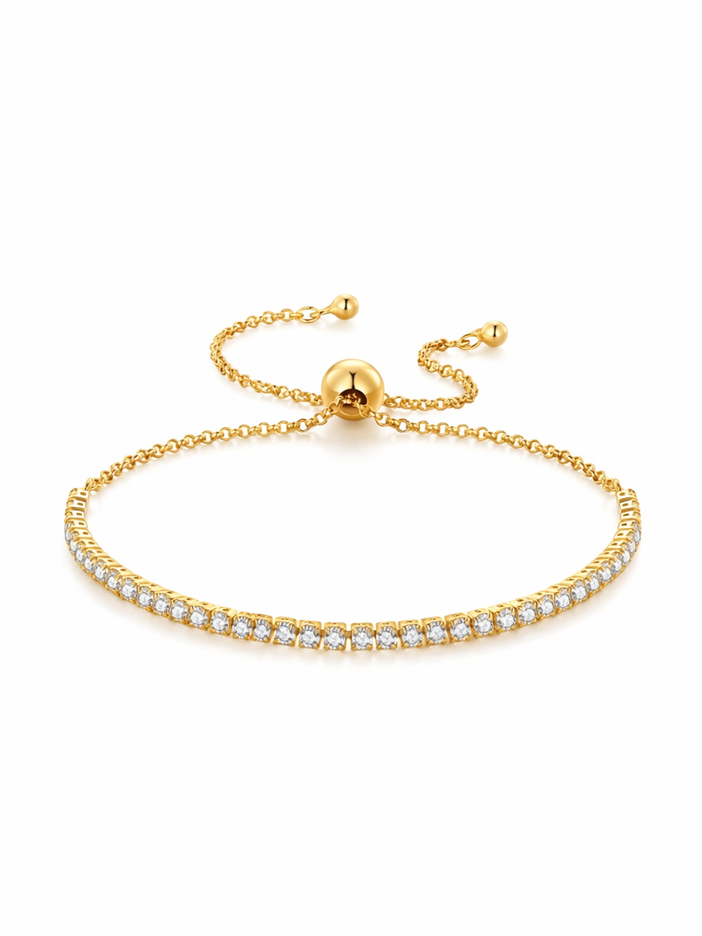 Staufergold Bracelet 'Lichtspur' in Gold: front