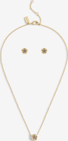 auksinė COACH Juvelyrinių dirbinių rinkinys 'Tea Rose': priekis