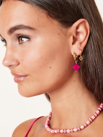 Boucles d'oreilles 'LIORA' Cala Rose en rose