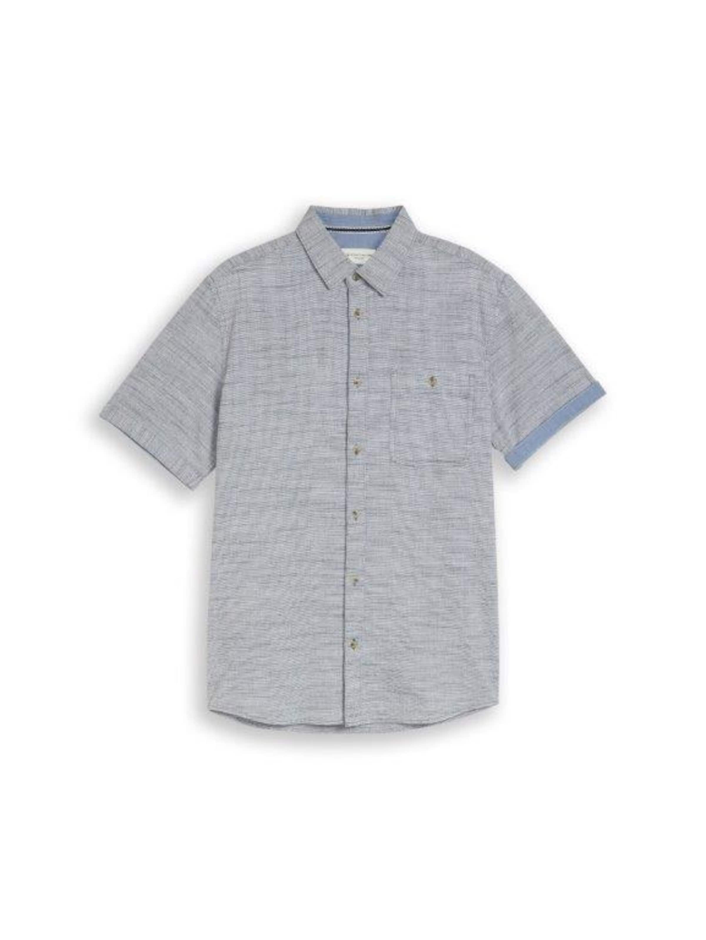 TOM TAILOR Regular fit Button Up Shirt in Blue: front