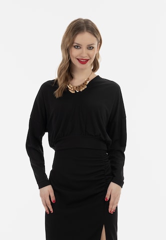 faina Shirt in Zwart: voorkant