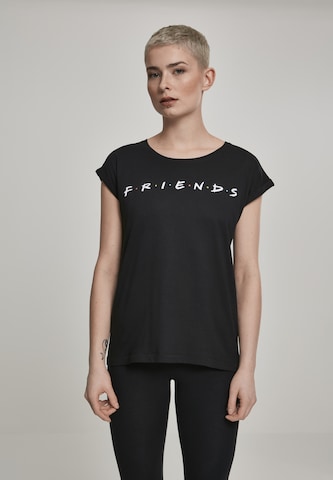 Merchcode Shirts 'Friends' i sort: forside