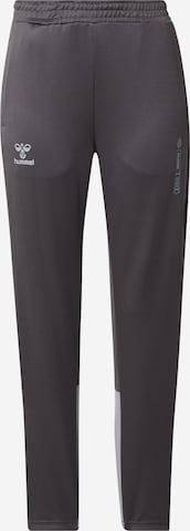 Hummel Regular Workout Pants 'GG12 Action' in Grey: front