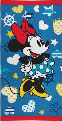 DISNEY Strandtuch Disney Minnie in Blau: predná strana