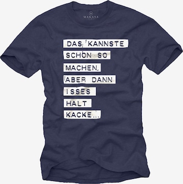 MAKAYA Shirt in Blue: front