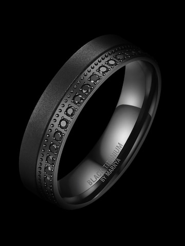 MARRYA Ring 'MARRYA Ehering BT-10 aus Black Titanium' in Black