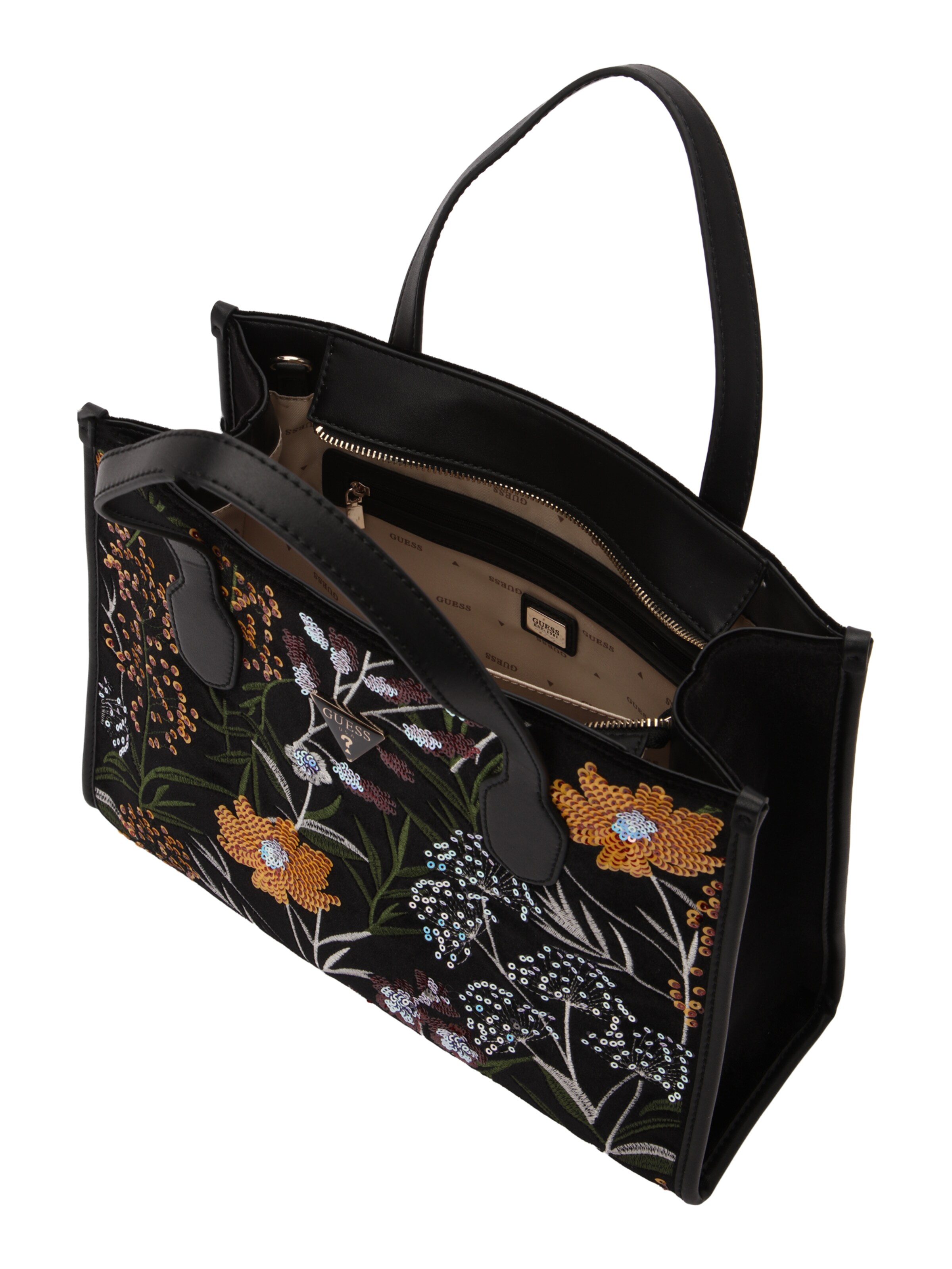 GUESS Käekott 'Zalina', värv must