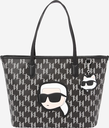 Karl Lagerfeld Shopper 'Ikonik 2.0' in Zwart: voorkant