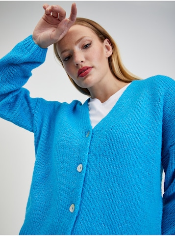 Orsay Knit Cardigan in Blue