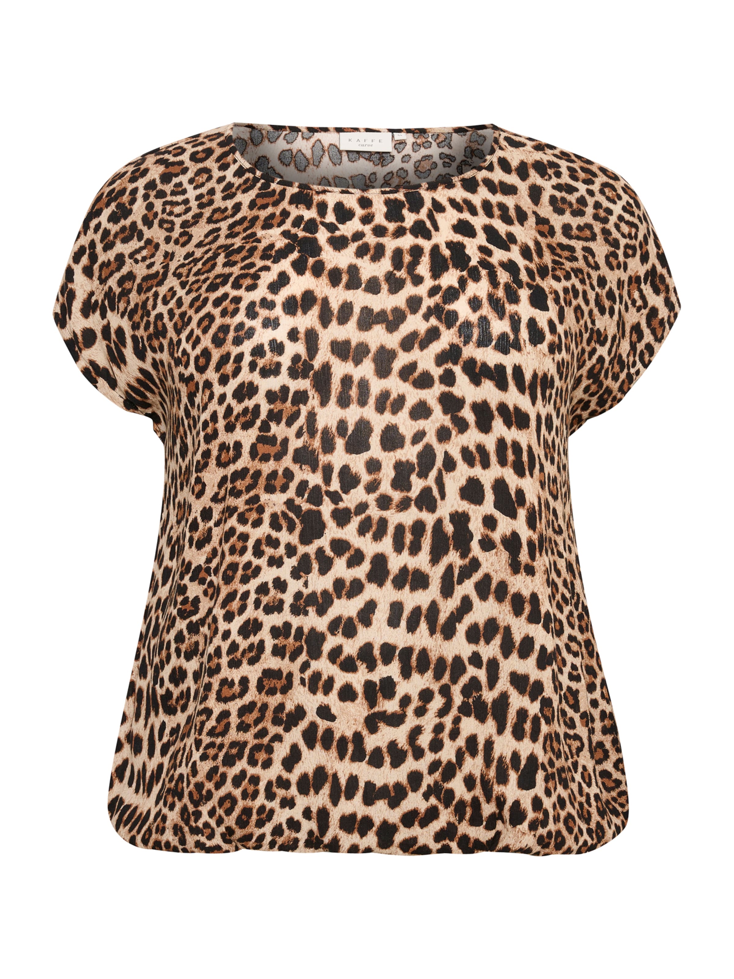 KAFFE CURVE Blouse 'Stanley' in Beige: voorkant