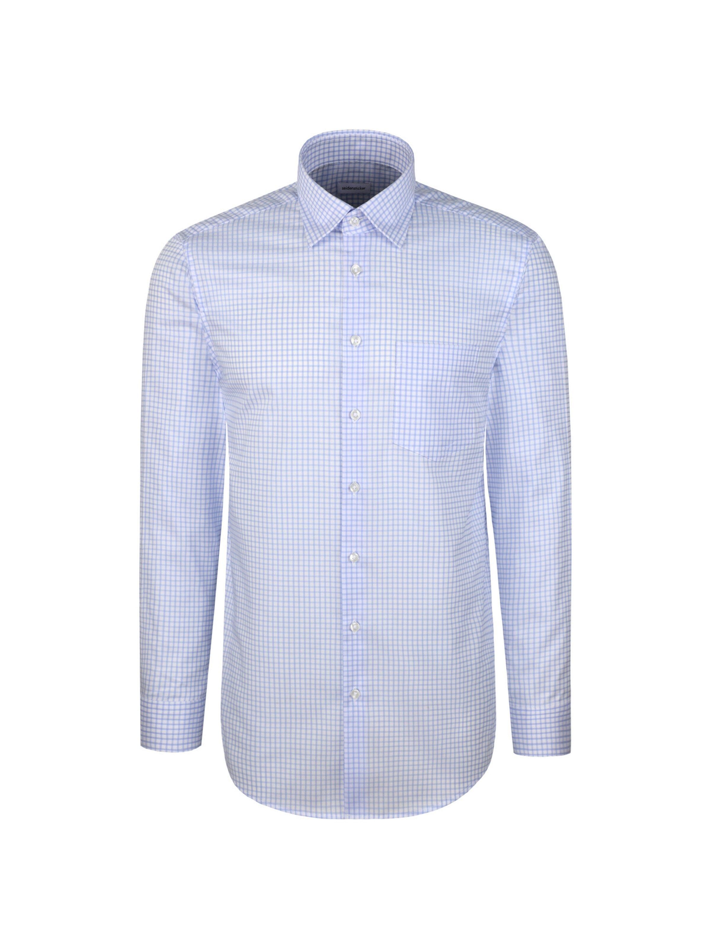 Coupe regular Chemise business 'Schwarze Rose' SEIDENSTICKER en bleu : devant