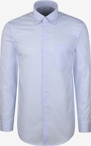 SEIDENSTICKER Zakelijk overhemd 'Schwarze Rose' in Blauw: voorkant