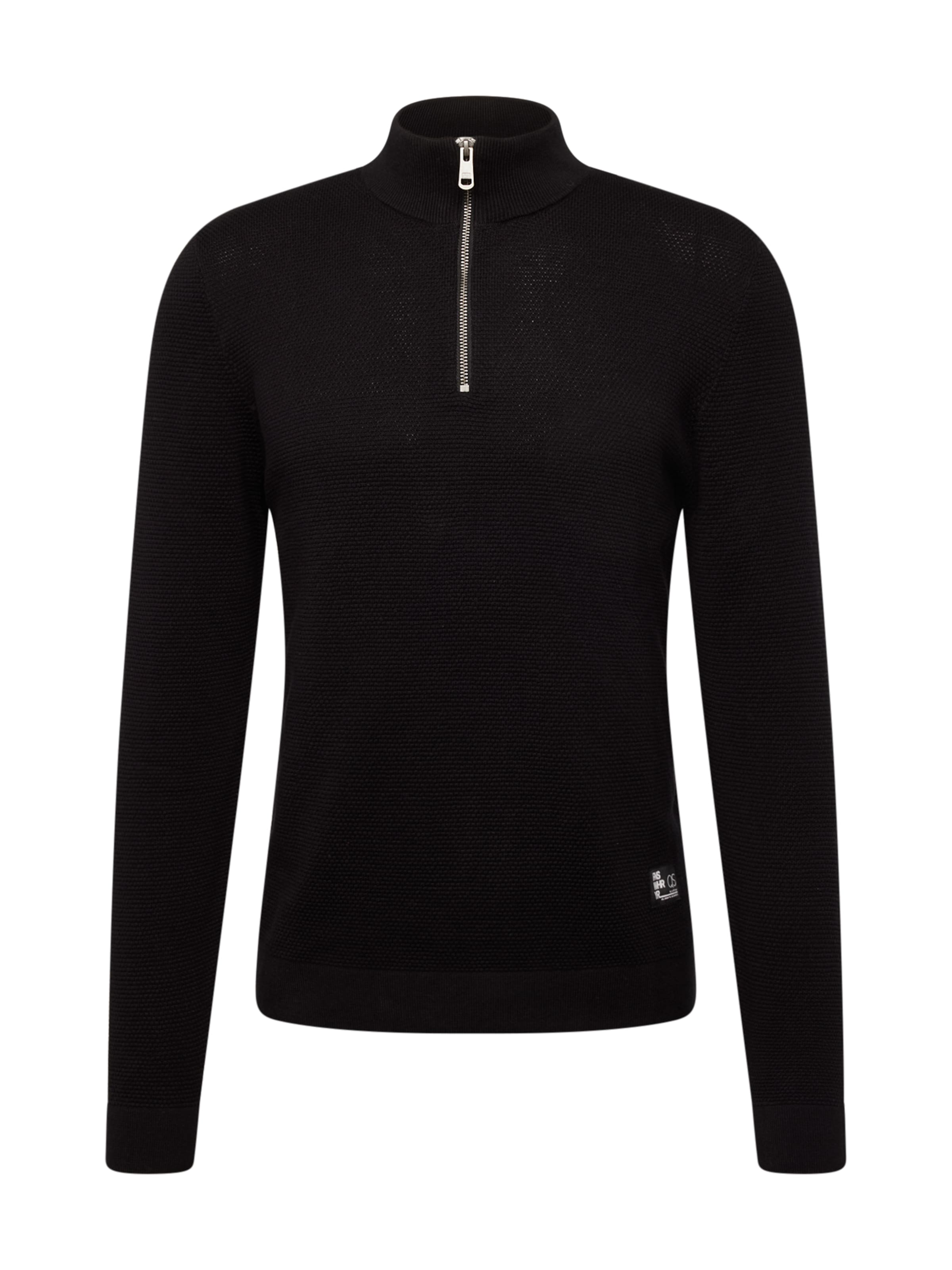 QS Pullover in Schwarz: Vorderseite