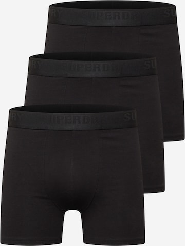 Superdry Boxerky – černá: přední strana