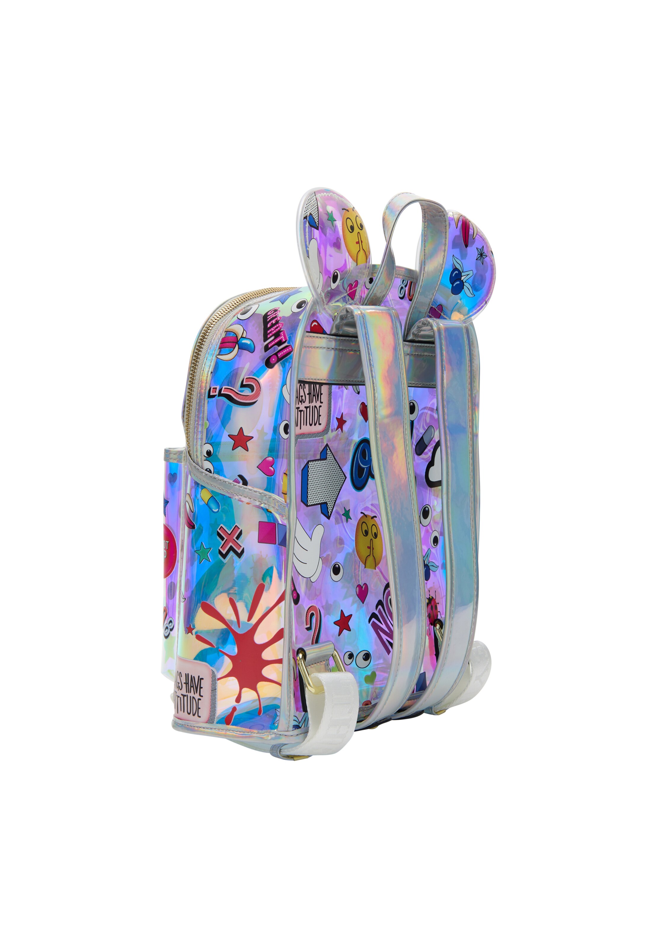 MYMO - Mochila 'Pop Eyetheme' en plata