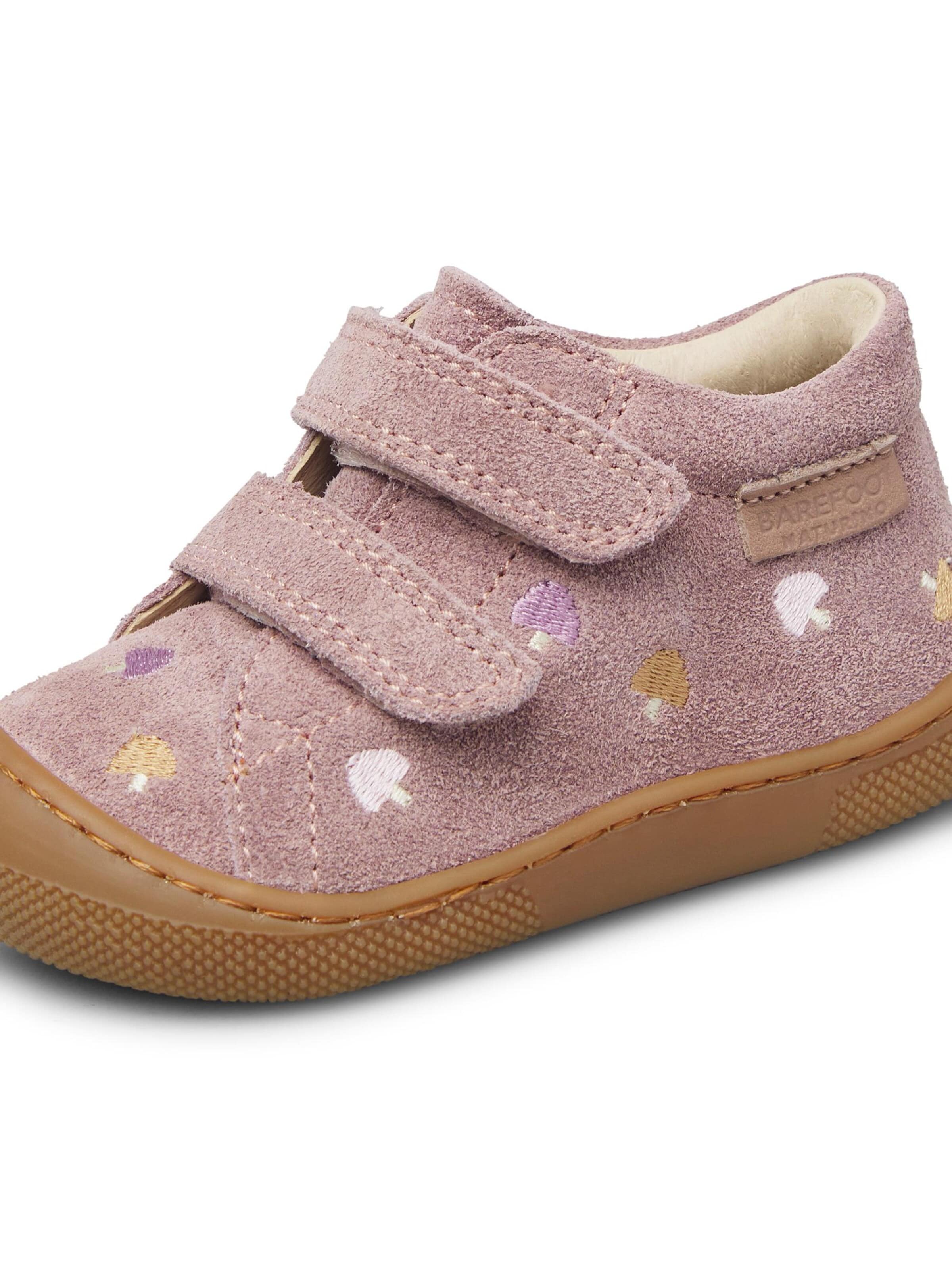 NATURINO Sneakers 'BAREFOOT AMUR VL EMBR.MUSHROOM' in Roze