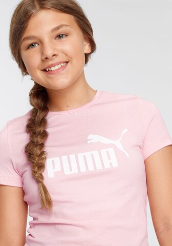 PUMA Футболка 'Essentials' в Ярко-розовый