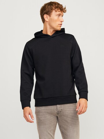 JACK & JONES Sweatshirt 'JJESTAPLE' in Schwarz: Vorderseite