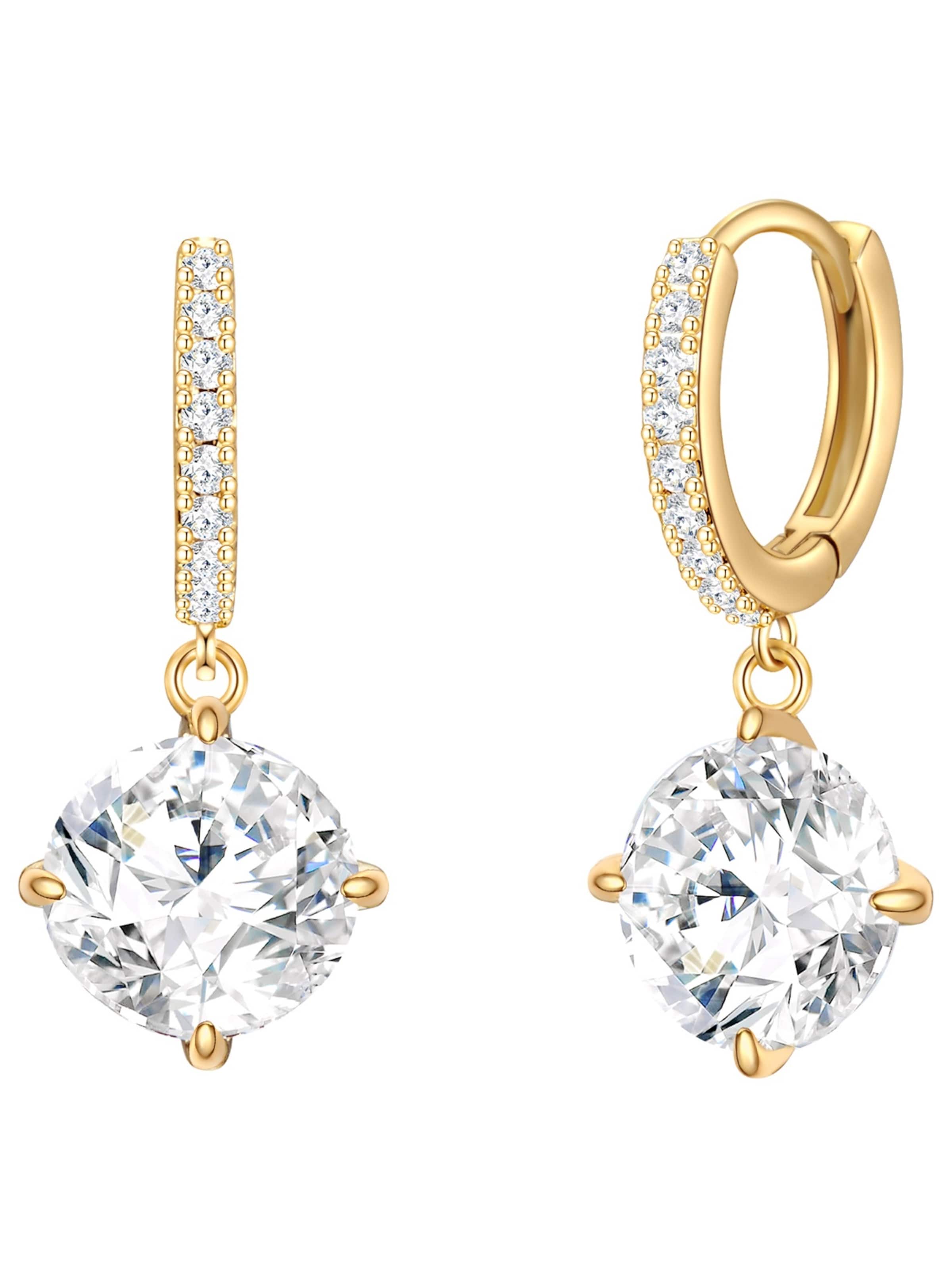 Lulu & Jane Oorbellen in Goud: voorkant