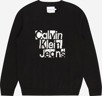 Calvin Klein Jeans Sweter w kolorze czarny: przód